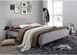 5ft King Size Geneva Light Grey Upholstered Bed Frame 1
