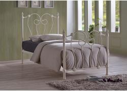 3ft Single Innovation Ivory Cream White Metal Bed Frame 1
