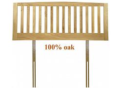 4ft6 100% Solid Oak Headboard 1