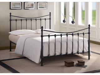 4ft Small Double Florida Black Antique Victorian Style Bed Frame