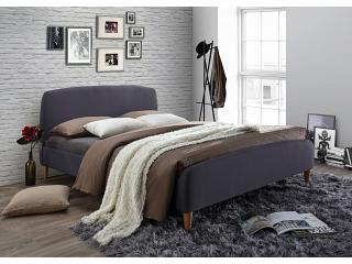 5ft King Size Geneva Dark Grey Upholstered Bed Frame