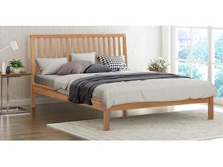 4ft6 Double Romley real oak,solid,strong,wood bed frame.Wooden bedstead