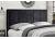4ft6 Double Hannah Fabric upholstered black velvet bed frame 7