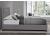 4ft6 Double Hannah Fabric upholstered grey linen bed frame 5