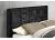 5ft King Size Hannah Fabric upholstered ottoman bed frame Black Crushed Velvet 6
