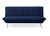 Astra Metal Action Sofa Bed, Clic Clac style - Blue 2
