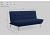 Astra Metal Action Sofa Bed, Clic Clac style - Blue 6