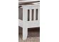 3ft Single Turin White Wood Bed Frame. High Foot End 2